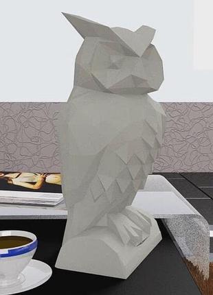 Paperkhan конструктор из картона сова филин пазл оригами papercraft фигура развивающий набор антистресс