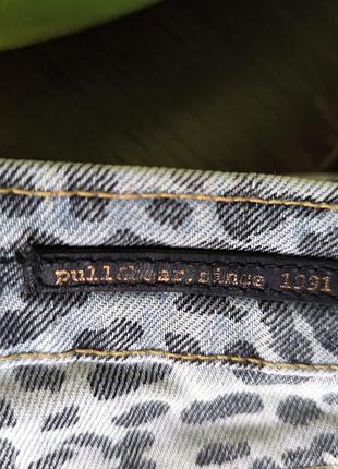 Джинсовые шорты pull &amp; bear леопард m/l 5