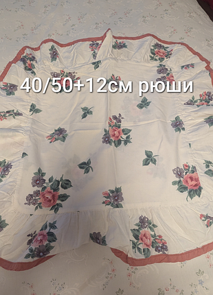 Наволочка з вишивкою на подушку-валик 20/40