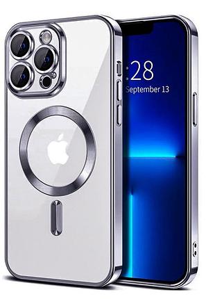 Чехол fiji chrome для apple iphone 14 pro max с magsafe и защитой камер grey