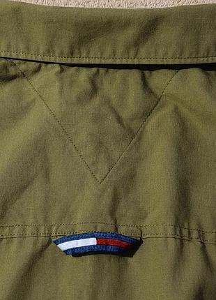 Рубашка мужская хлопковая tommy jeans tommy hilfiger оливковая хаки l 7