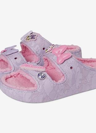 Крокси crocs adult minnie & daisy classic cozzzy sandals, multi, w8 та w9