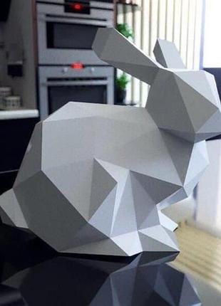 Paperkhan конструктор из картона заяц кролик оригами papercraft 3d фигура развивающий набор антистресс