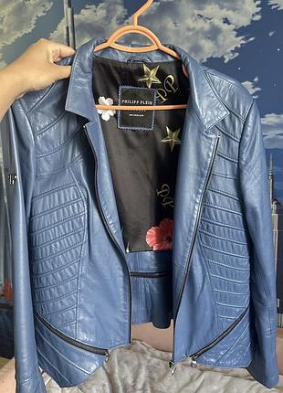 Продам жіночу шкіряну куртку philipp plein