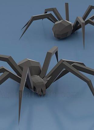 Paperkhan конструктор из картона 3d паук тарантул паперкрафт papercraft набор для творчества игрушка