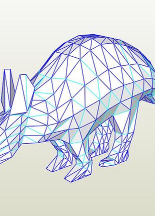 Paperkhan конструктор из картона броненосец оригами papercraft 3d фигура развивающий набор антистресс