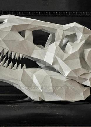 Paperkhan конструктор из картона динозавр тиранозавр оригами papercraft 3d фигура развивающий набор антистресс