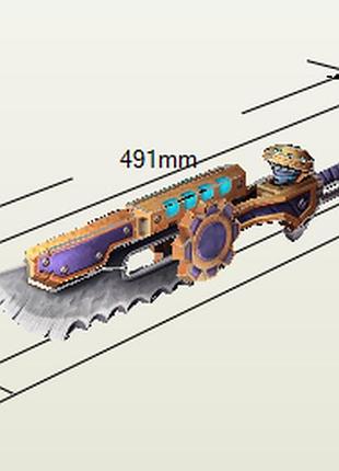 Paperkhan конструктор из картона sawblade warcraft papercraft 3d фигура развивающий подарок статуя сувенир