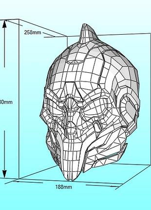 Маска шлем наставника didact mask конструктор из картона papercraft паперкрафт игровой персонаж