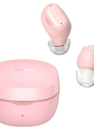 Наушники bluetooth беспроводные baseus wm01 вакуумные с микрофоном pink