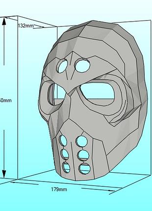 Маска battered hockey mask slipknot конструктор из картона papercraft паперкрафт игровой персонаж
