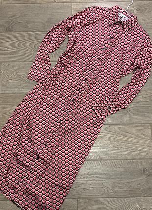 Сатинова сукня-сорочка  warehouse р. 12/40/l (по бірці р. 14/xl/42, але маломірить).