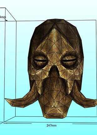 Маска конарика konahrik mask skyrim конструктор из картона papercraft паперкрафт игровой персонаж