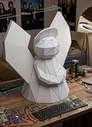 Paperkhan конструктор из картону ангел 3d фигура статуя скульптура паперкрафт набор для творчества пазл оригам