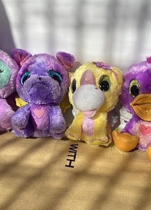 Коллекционные мягкие игрушки hatchimals утка дракон собака собачка уточка утёнок мʼяка колекційна плюшева іграшка