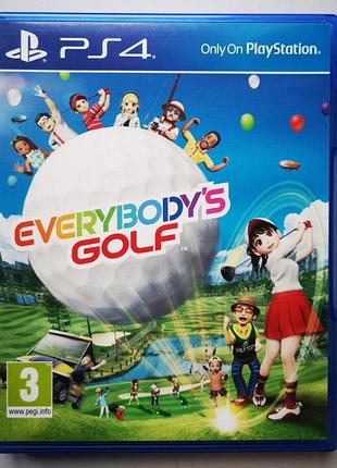 Everybody's golf, б/у, русские субтитры - диск для playstation 4