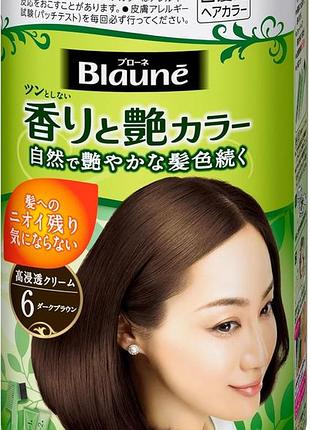 Braune scent and gloss color cream краска для волос в оттенке 6 dark brown