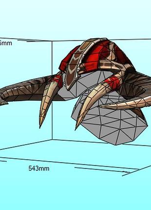 Шлем дикого укротителя wild tamer helmet конструктор из картона papercraft паперкрафт игровой персонаж