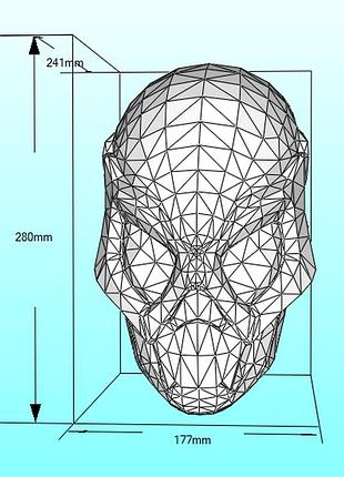 Маска отчуждения зеро zero alienation mask borderlands конструктор из картона papercraft паперкрафт персонаж 2