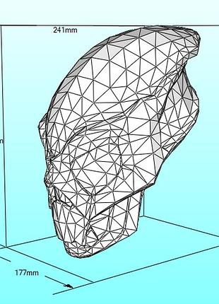 Маска отчуждения зеро zero alienation mask borderlands конструктор из картона papercraft паперкрафт персонаж 4