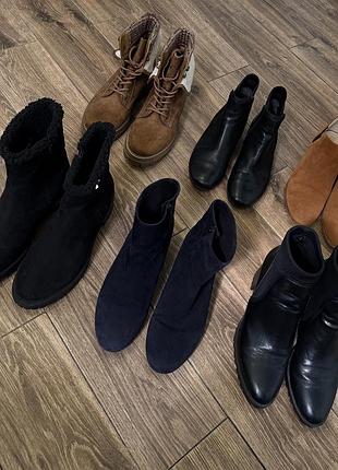 Ботинки 6 пар | zara | 38 розмір