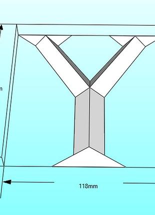 Paperkhan объёмная буква y 3d фигура паперкрафт papercraft имя название азбука алфавит реклама вывеска витрина