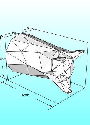 Paperkhan конструктор из картона 3d фигура лиса лисичка паперкрафт papercraft подарочный набор суверни игрушка