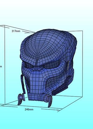 Шлем helmet хищник predator маска mask конструктор из картона papercraft паперкрафт игровой персонаж