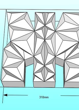 Paperkhan объёмная буква ж 3d фигура паперкрафт papercraft имя название азбука алфавит реклама вывеска витрина