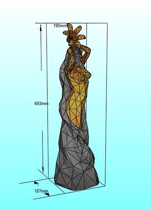 Paperkhan конструктор з картону 3d фігура dibella статуя скульптура паперкрафт papercraft подарунковий набір для творчості орігамі
