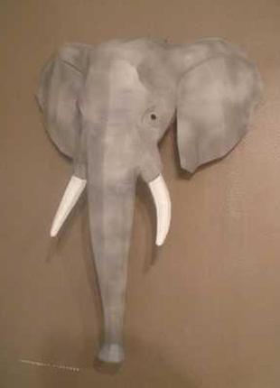 Конструктор з картону cлон elephant 3d фігура арт. 900.54.125 papercraft паперкрафт слоненя слониха мамонт
