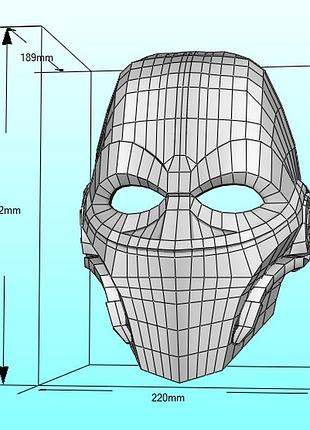 Маска commander triens конструктор из картона papercraft паперкрафт игровой персонаж