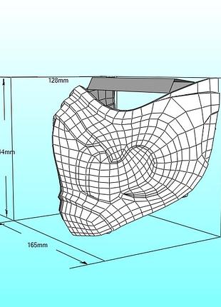 Шлем helmet герой персонаж маска mask конструктор из картона papercraft паперкрафт игровой персонаж