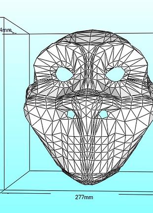 Маска сообщника джокера henchmen grumpy mask конструктор из картона papercraft паперкрафт игровой персонаж 5
