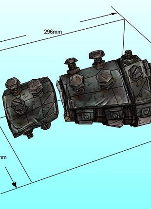 Маска нарукавники крига krieg mask borderlands 2 конструктор из картона papercraft паперкрафт игровой персонаж