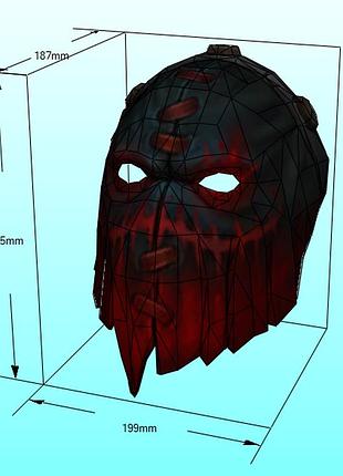 Маска пуджа pudge mask dota 2 конструктор из картона papercraft паперкрафт игровой персонаж