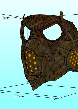 Маска скорпиона холодная война kold war scorpion mask конструктор из картона papercraft паперкрафт персонаж