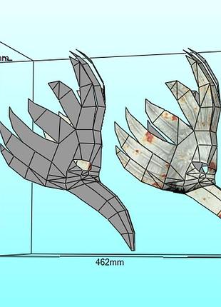 Шлем helmet птица клюв маска mask конструктор из картона papercraft паперкрафт игровой персонаж