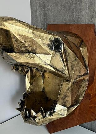 Paperkhan конструктор из картона 3d акула рыба рыбка паперкрафт papercraft набор для творчества игрушка сувени