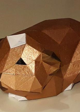 Paperkhan конструктор з картону 3d фігура білка миша криса паперкрафт papercraft подарунковий набір для творчості іграшка сувенір