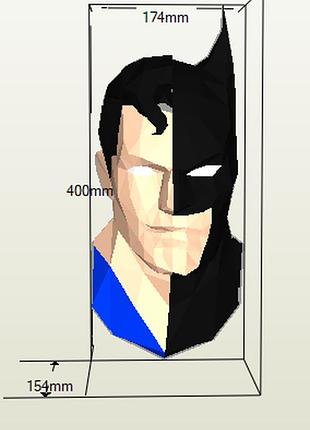 Paperkhan 3d полигональная фигура конструктор из картона superman papercraft подарок сувенир паперкрафт