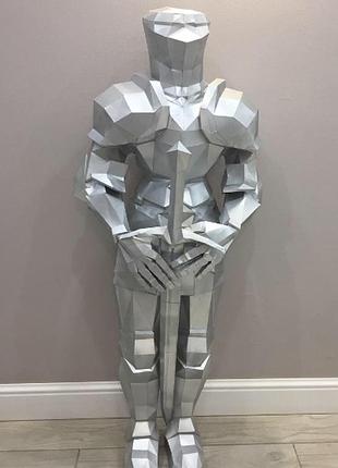 Шлем helmet рыцарь воин доспехи маска mask конструктор из картона papercraft паперкрафт игровой персонаж