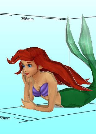 Paperkhan ariel character hero 3d фигура арт. 350.11.94 ариэль русалочка персонаж герой паперкрафт disney