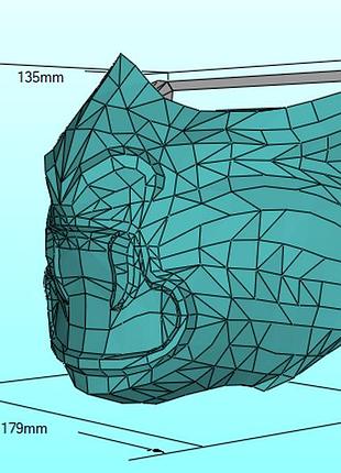 Маска нов nov mask конструктор из картона papercraft паперкрафт игровой персонаж