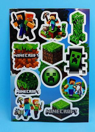 Стикерпак майнкрафт minecraft