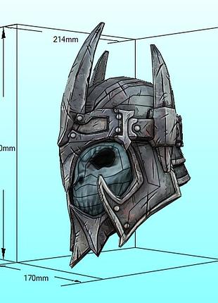Шлем жуткого упыря ghul helmet borderlands 2 конструктор из картона papercraft паперкрафт игровой персонаж