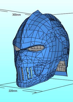 Шолом вампірский vampire helmet underworld конструктор з картону паперкрафт papercraft ігровий персонаж пазл 3д фігура