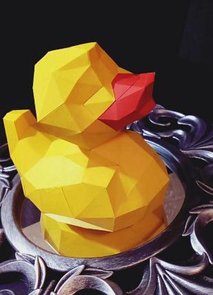 Paperkhan конструктор из картона 3d утка уточка птица птичка паперкрафт papercraft набор для творчества игрушк