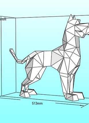 Paperkhan scooby doo dog character hero 3d фигура арт. 450.11.51 скуби ду собака персонаж герой паперкрафт