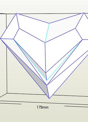 Paperkhan набор для создания 3d фигур сердце валентинка открытка паперкрафт papercraft день влюбленных подарок